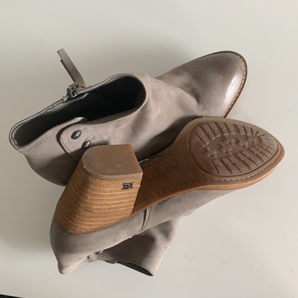 Sam Edelman grey suede boots sz 8.5 - Picture 5 of 5